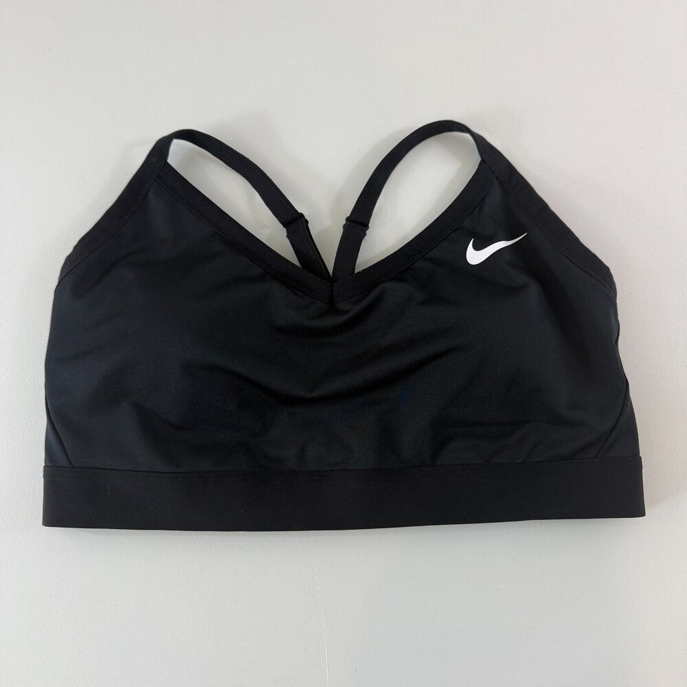 Nike Women's Indy Black Light-Support Padded Sports Bra (DN4222-010) Size 1X